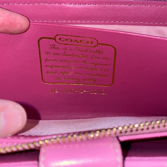 Vintage Y2K Pink Coach Purse and Matching Wallet - Picture 15 of 16